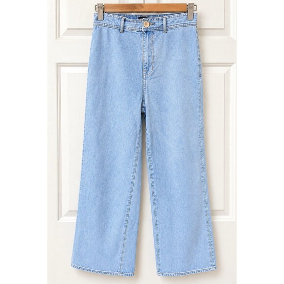 BDG Urban Outfitters Denim - BDG Urban Outfitters Wide Leg Jeans 28 Light Wash High Rise Y2K 90s